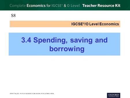 IGCSE®/O Level Economics