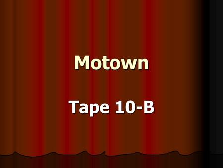 Motown Tape 10-B. I’ve Been Loving You Too Long Aretha Franklin.