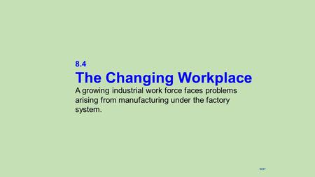 The Changing Workplace