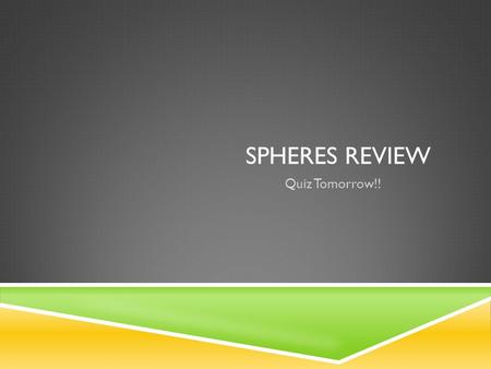 SPHERES REVIEW Quiz Tomorrow!!. STANDARD 1 I CAN DESCRIBE THE SPHERES OF EARTH (HYDROSPHERE, BIOSPHERE, GEOSPHERE, ATMOSPHERE) AND HOW HUMANS INFLUENCE.