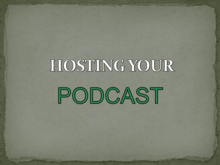 From the home page go to the Podcast Publisher box since you will be the publisher of the podcast. That’s the darker green one on the top left. Click.