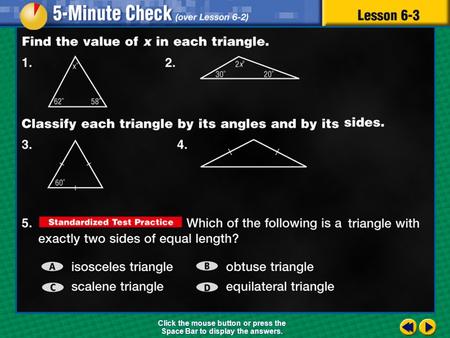 Transparency 3 Click the mouse button or press the Space Bar to display the answers.