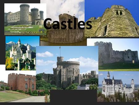 Castles. Motte and Bailey A wooden castle was built on top of a mound of earth, the Motte. A large open space was was made nearby called the Bailey. A.