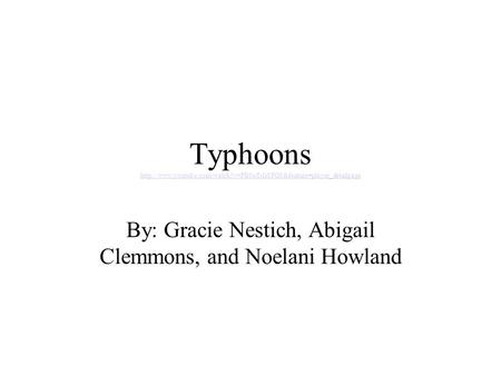 Typhoons   By: