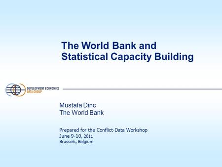 The World Bank and Statistical Capacity Building