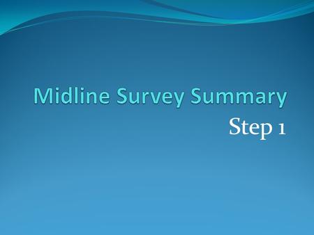 Step 1. Which 2 subjects did you study most? What 3 subjects were you least prepared for in May?