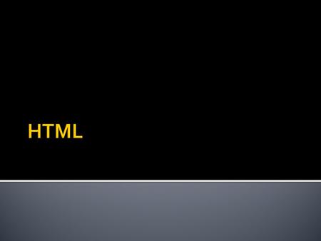 HTML.