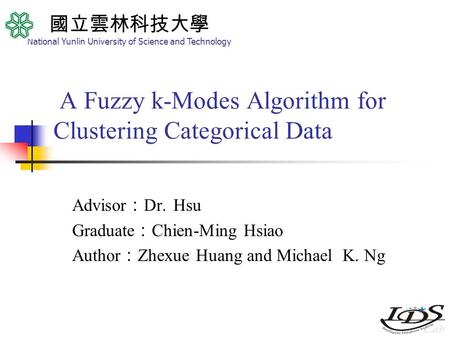 A Fuzzy k-Modes Algorithm for Clustering Categorical Data