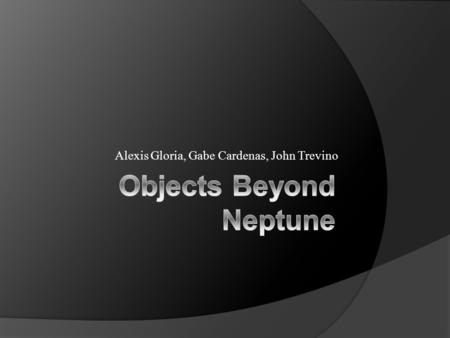 Objects Beyond Neptune