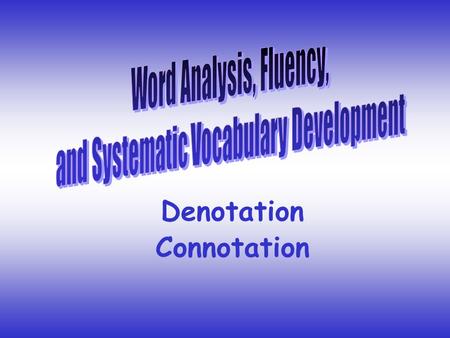 Denotation Connotation