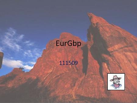 EurGbp 111509. Note: The EurGbp is always fun to trade, at least for this trader. I have been mostly concentrating on the Eur the last couple of weeks.