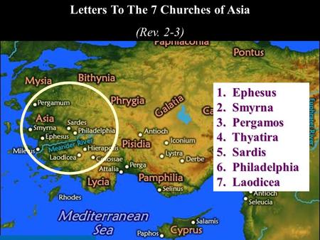 Letters To The 7 Churches of Asia