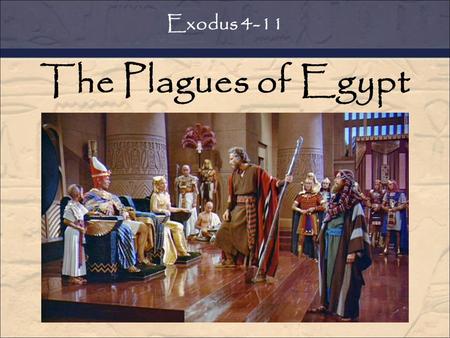 The Plagues of Egypt Exodus 4-11. Who is your (current) best friend? Is s/he similar or different than you? Exodus 4:27-30 Who is your (current) bully?