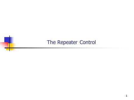 11 The Repeater Control. 22 Objectives You will be able to use a Repeater Control to display data obtained with a SQL query with custom formatting.