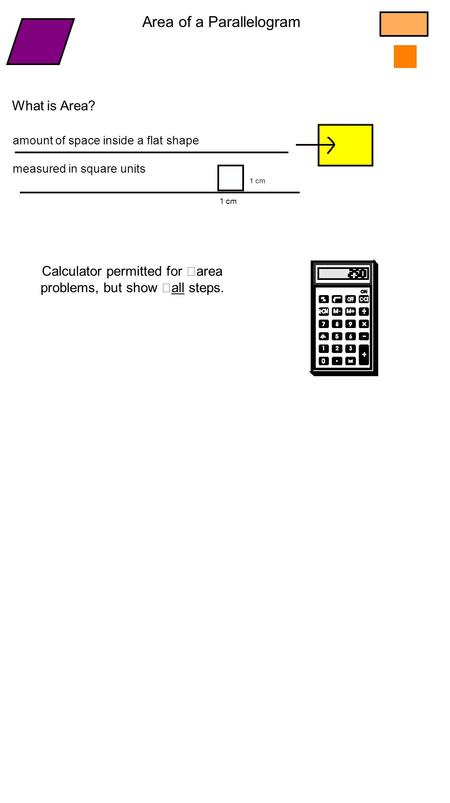 Area of a Parallelogram