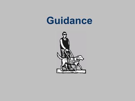 Guidance. What is Guidance? If it helps you to decide on a forecast, then it is guidance.