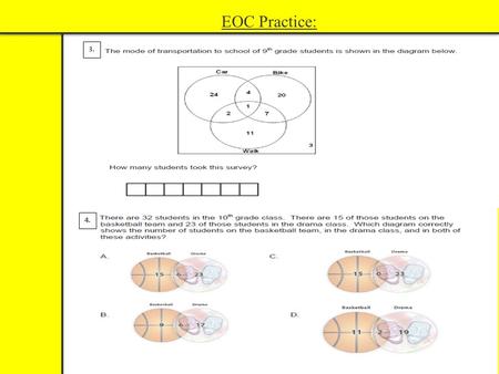 3. 4. EOC Practice:. 5. Combining Like Terms & Distributive Property.