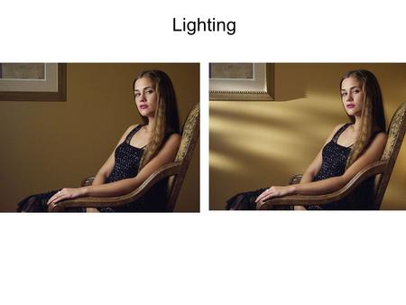 Lighting. Classic 3-point lighting.