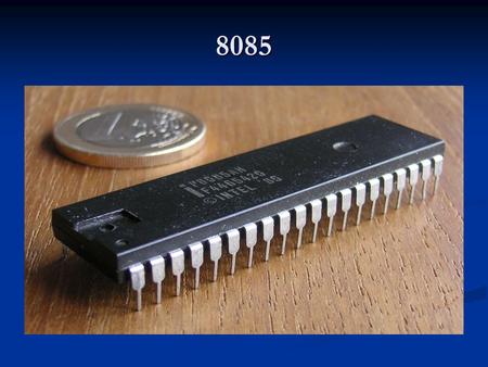 8085. Microcomputer Major components of the computer - the processor, the control unit, one or more memory ICs, one or more I/O ICs, and the clock Major.