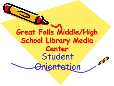 Great Falls Middle/High School Library Media Center