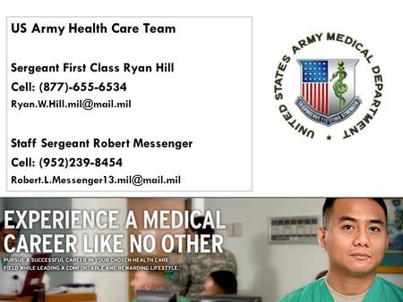 US Army Health Care Team