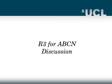 R3 for ABCN Discussion. 2 17 Feb 2011R3 for ABCN Discussion Regional Readout Level-1 Muon/Calo system identifies a Region of Interest (RoI)Level-1 Muon/Calo.