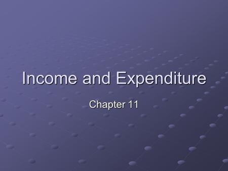 Income and Expenditure