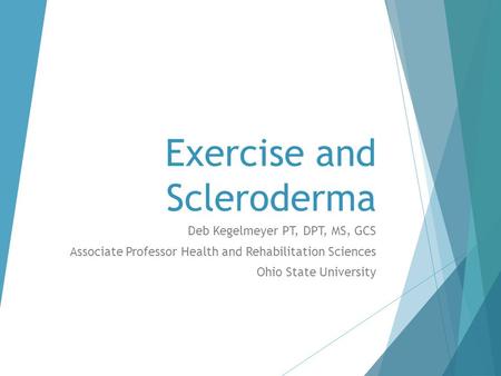 Exercise and Scleroderma