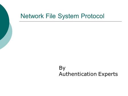 Network File System Protocol