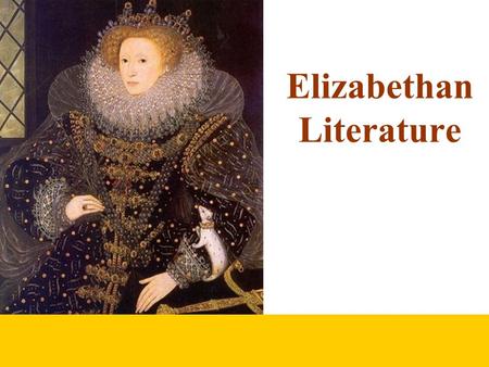 Elizabethan Literature