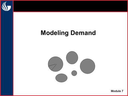 Modeling Demand Module 7. Conceptual Structure of SIMQ Market Model Firm Demand = Total Industry Demand * Share of Market Firm Demand = Average Firm Demand.