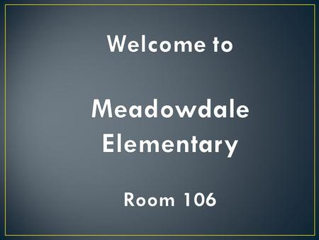 Thursday, September 19 th, 2015 5:30 Welcome with Mr. Cramer 5:45 Classrooms Open 6:30 Camp Killoqua Meeting 7:00 Curriculum Night Ends.