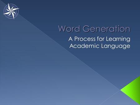 A Process for Learning Academic Language