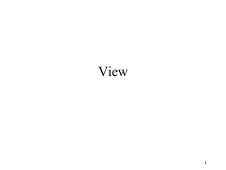 View 1. Lu Chaojun, SJTU 2 View Three-level vision of DB users Virtual DB views DB Designer Logical DB relations DBA DBA Physical DB stored info.