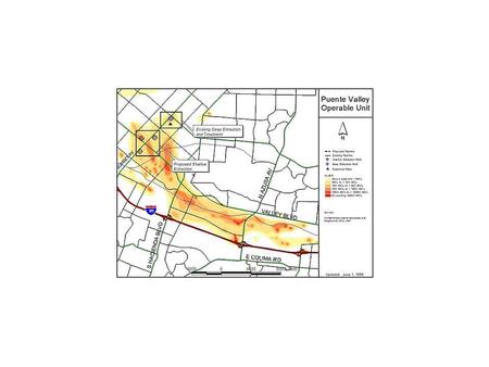 Puente Valley Operable Unit In 1994, EPA sent Special Notices Letters to approximately 50 Potential Responsible Parties (PRPs) within the operable unit.