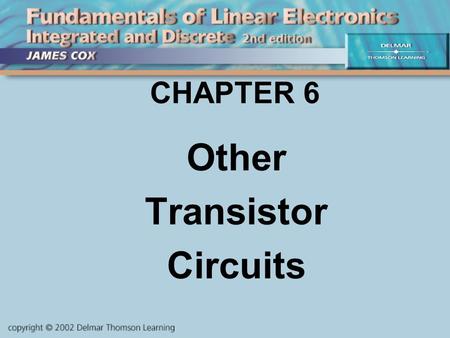 Other Transistor Circuits