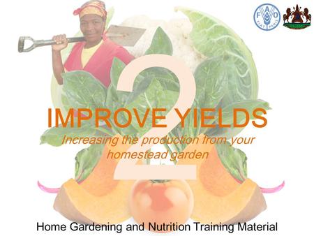 Home Gardening and Nutrition Training Material