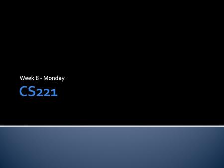 Week 8 - Monday.  What did we talk about last time?  BST traversals  Get range implementation.