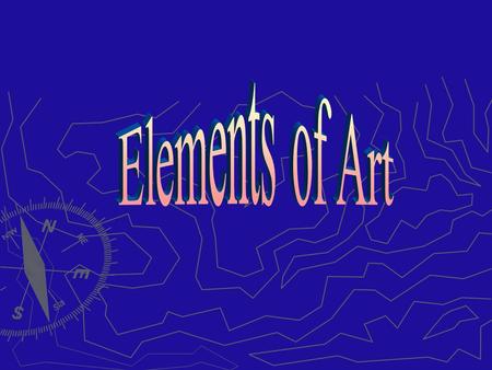 The Elements of Art Point ~ the smallest element, the center, a dot Point ~ the smallest element, the center, a dot.