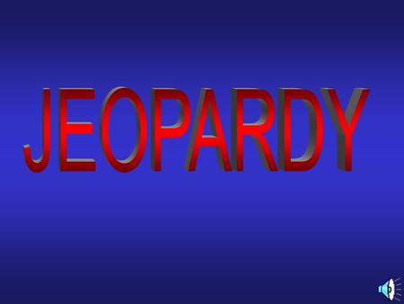 Jeopardy Category 1 Category 1 Category 2 Category 3 Category 4 Category 4 100 200 300 400 500.