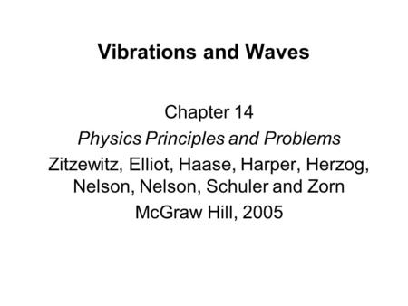 Physics Principles and Problems