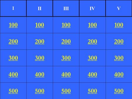 200 300 400 500 100 200 300 400 500 100 200 300 400 500 100 200 300 400 500 100 200 300 400 500 100 I IIIIIIVV.