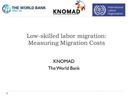 Low-skilled labor migration: Measuring Migration Costs