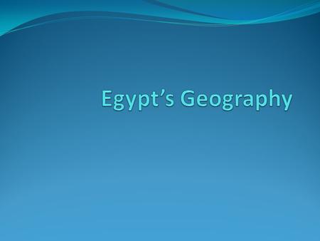 Important terms Cataract – a steep, rocky stretch in a river that causes rapids Delta – that part of the Nile in Lower Egypt where it divides into many.