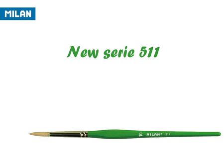 New serie 511. -CHARACTERISTICS: HAIR: - Round brush of Chunking bristle hair for scholar use. - Origin : -The hair of this brush comes from the back.