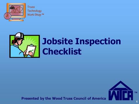 Jobsite Inspection Checklist