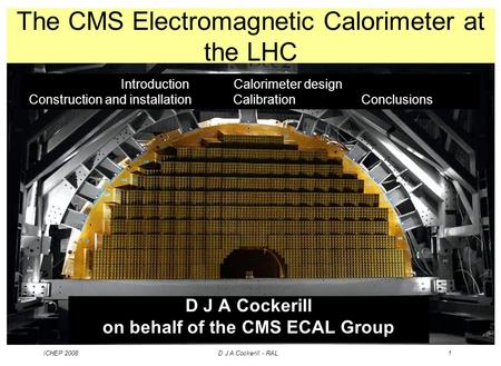 The CMS Electromagnetic Calorimeter at the LHC