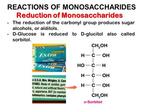 Reduction of Monosaccharides