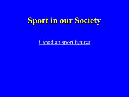 Canadian sport figures