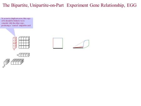 1234 G 1 1 3 Exp 1 2 3 4 G So as not to duplicate axes, this copy of G should be folded over to coincide with the other copy, producing a conical unipartite.